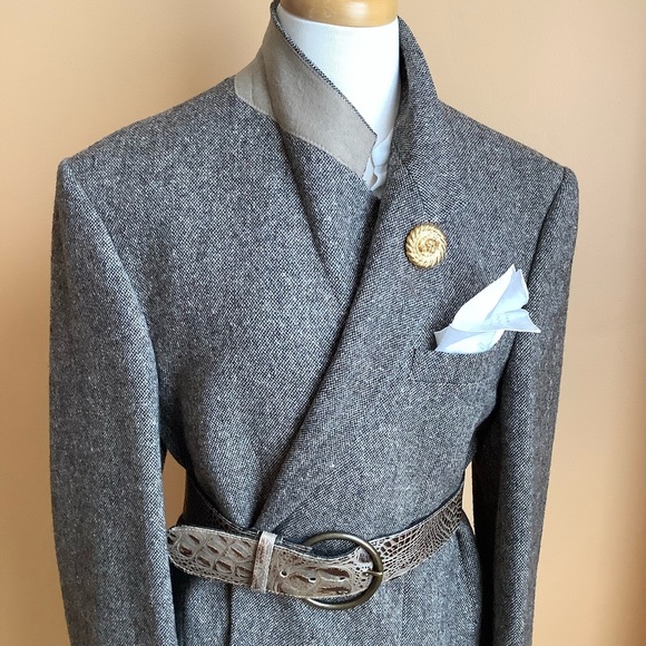 VINTAGE Donegal Tweed Menswear Oversized Blazer - Picture 15 of 16